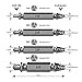 Screw Extractor Remover, Kusonkey Damaged Stripped Screw Extractor Easily Remove Stripped Broken Screws, Drill Bit for Nuts Rusted Bolt Remover Mechanic Handmade Fixer DIY Tool Kit Set of 4 Pcs