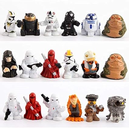 HT TOYS Star Wars Figures Mini Size Stormtrooper Jabba The Hutt Palace Darth Sidious R2d2 R2-D2 Action Figure Model Toys 3cm 18pc/Set