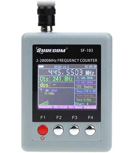 Gam3Gear Surecom SF401 Plus Frequenzzähler – 27 MHz – 3 GHz, Mit CTCSS/DCS-Decoder, Tragbar