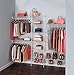 ClosetMaid 5037 5ft. to 8ft. Fixed Mount Closet Organizer Kit, White