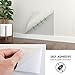 HOMFA Wallpaper 44.1 Square feet, Self-Adhesive Easy to Peel and Stick, Modern Fashion Print Embossed Stripe for Livingroom, Bedroom, Home Wall Decor, Off White 16.1