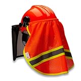 TR Industrial Neck Shade for Forestry Safety Helmet, Mesh with 3M Reflector, Breathable 100% Polyester Fabric