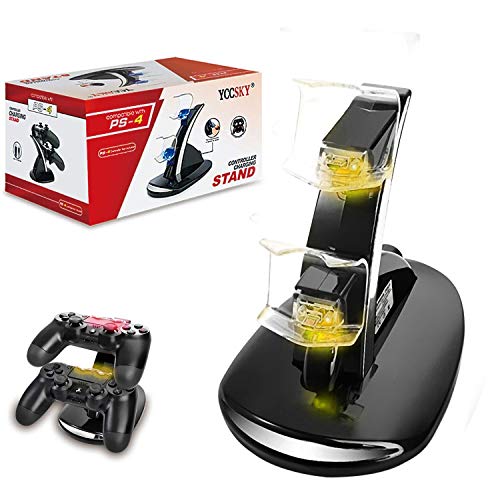 image for YCCSKY PS4 Controller Charger Charging Station, Dual USB Charger Charg