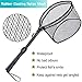 ODDSPRO Fishing Net Fish Landing Net, Foldable Collapsible Telescopic Pole Handle, Durable Nylon Material Mesh, Safe Fish Catching or Releasing (39'' Extended Length)
