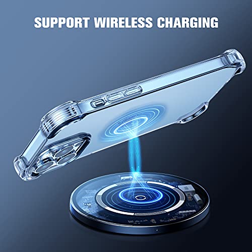 Cocoda Kompatibel mit iPhone 13 Pro Hülle (2021), Vergilbungsfrei Extradünn Weiche Handyhülle, Shock-Absorbing Corners Case, Äußerst Kratzfest Durchsichtig Schutzhülle (6,1\