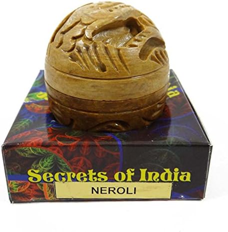 Natural Neroli Solid Perfume Body Musk In Stone Jar 8