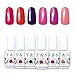 Yaoshun Gelpolish, Soak-off (Gel Nail Polish) UV LED Nail Art/Beauty Care 8ml 6pcs-