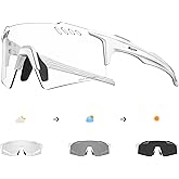SCVCN Photochromic Cycling Glasses UV400 Protection for Women Men Sports Glasses TR90 MTB Running Mountain Bike S9A2