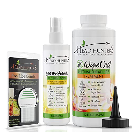 Head Hunters Specialist Pro Head Lice Treatment Kit AllNatural