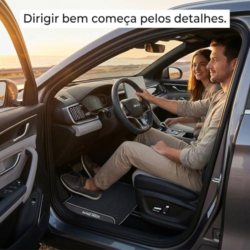 Tapete Emborrachado para Byd Song Pro 2025 2026 - Jogo 3 Peças Exclusivo
