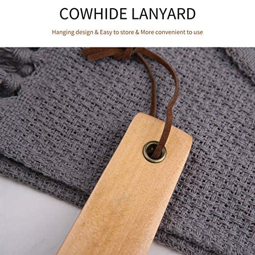 onebarleycorn 2Pcs Long Shoe Horn, 38 cm, Long Wooden Shoe Horn Shoe Horn Long for the Elderly, Men, Women, Children