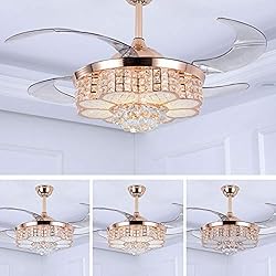 42inch Crystal Chandelier Ceiling Light LED 4