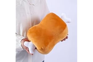 Labauxite Plush Bone Shape Pillow Funny Meat Bone Desk Nap Pillow Stuffed Soft Throw Pillow Cute Separable Decorative Soft Cushion