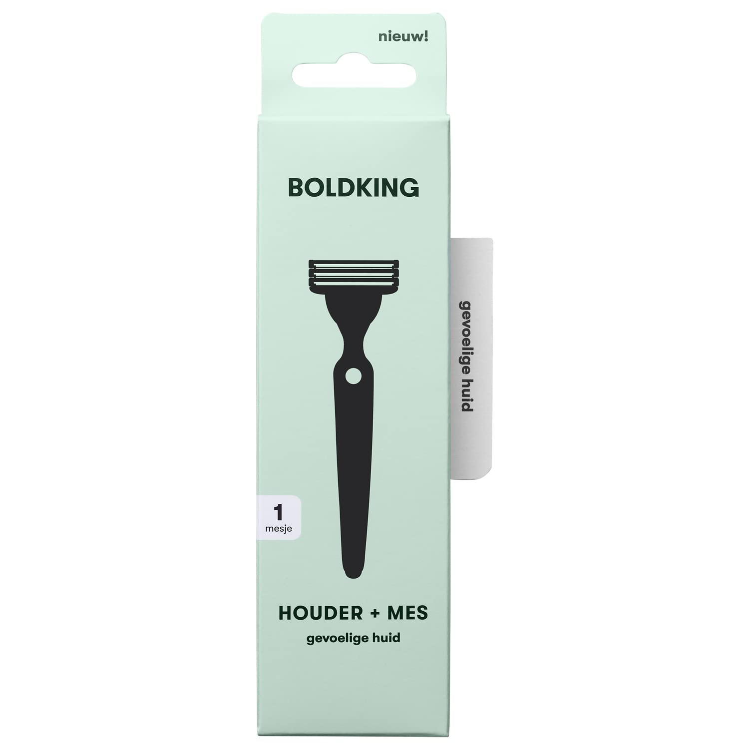 BOLDKING RAZOR FOR MEN | blade for sensitive skin | flexible with 3-layer razor blades | safety for beard, head, shoulders, back, intimate shaving | wet razor with suction cup holder