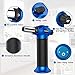 LUCKEA Blow Torch Lighter Kitchen Butane Culinary Torch Chef Cooking Torch Refillable Adjustable Flame Lighter with Two Type of Flame and Safety Lock and for Crème Brûlée, BBQ and Baking - Blue