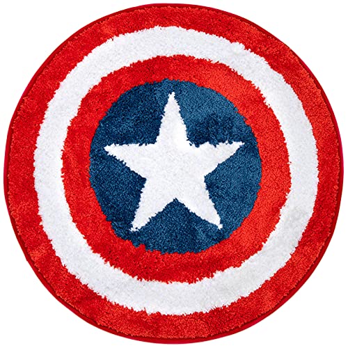 Jay Franco Marvel Avengers Shields Tufted Rug Tufted Polyester Bath Rug