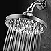 MegaRain Rainfall High Pressure 6 inch Shower Head by AquaSpa - Angle Adjustable Solid Brass Ball Joint - 40 Jets - Full Chrome Finish - Excellent Performance at High or Low Water Pressure