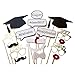 BESTOYARD 17pcs Graduation Photo Props Graduation Phtoto Booth Props 2017 Graduation Party Decorations
