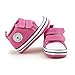 Itaar Baby Canvas Sneaker Infant Toddler Dual Strap Trainer Anti-Skid Rubber Sole Prewalker Shoes for indoor outdoor walking