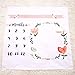 Baby Monthly Milestone Blanket for Girl Boy, Floral Photo Props Personalized Photography Backdrop for Newborn Infant Month Growth Pictures, Unisex New Baby Twins Swaddle Shower Gift