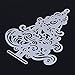 Whitelotous Cutting Dies Stencil Metal Mould for DIY Scrapbook Album Paper Card (Christmas Tree)