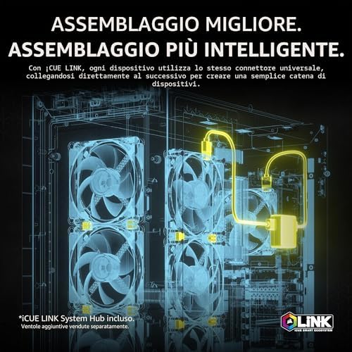 iCUE LINK TITAN 360 RX RGB Raffreddatore CPU a Liquido – Nero