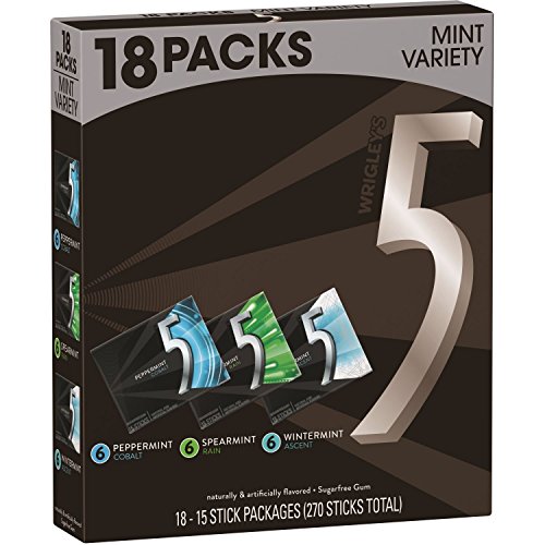 5 gum sugar-free gum variety box (18 pk.)