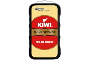 KIWI Shoe Shine Sponge | Leather Care for Shoes, Boots, Furniture, Jacket, Briefcase and More