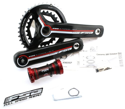 FSA K-FORCE LIGHT 386 170mm 27/42t Compact Carbon Crank Crankset MegaExo Bottom Bracket