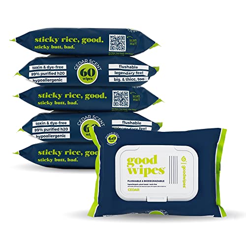 Goodwipes Flushable & PlantBased Wipes with Botanicals Dispenser for