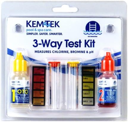 Kem-Tek 439-6 3-Way Test Kit Pool and Spa Accessories