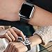EZCO 2-Pack Compatible Apple Watch Series 4 Case 40mm 44mm, Soft TPU All-Around Screen Protector Cover Bumper Compatible iWatch 4 Smartwatch, Crystal Clear