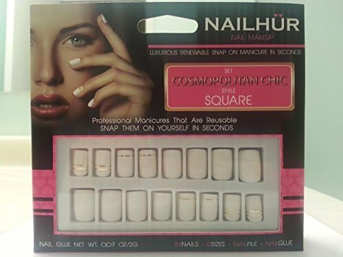 Nailhur nail reusable manicure in minutes (cosmopolitac chic)