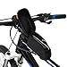 BV Bicycle Wedge Top Tube Bag with Flip-Top Opening
