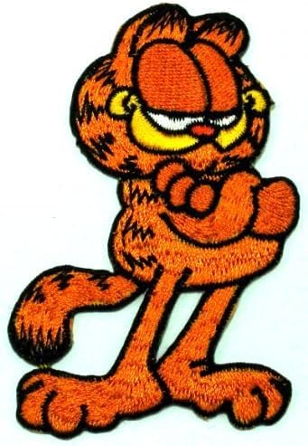 2.2" x 3.3"Garfield Embroidered Sew Iron on Patch