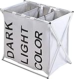 Spetebo Wäschesortierwagen Wäschewagen Wäschesortierer 3 Fächer: Amazon