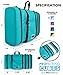 Pro Packing Cubes Travel Toiletry Bag - Packs Flat To Save Space - Waterproof Hanging Toiletries Kit For Men and Women - Aqua-Gray