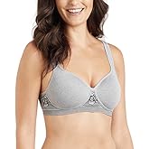 ELLEN TRACY Company Women's Seamless Curves Wireless Floral Print Comfort Bra with Adjustable Straps