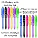 HeroFiber 12 Invisible Ink Pen with UV Light and 12 Unicorn Notebook Set. Party Favors for Kids 8-12, Escape Room Party Favors, Goodie Bag Stuffers for Kids 8-12, Spy Party Favors