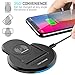 LOVPHONE Fast Wireless Charger,QI Wireless Charging Pad Stand 2-Coil Wireless Charger for iPhone X/iPhone 8/8 Plus/Galaxy Note 8/S8/S8 Plus/S7/S7 Edge/S6/S6 Edge/Note 5 and More