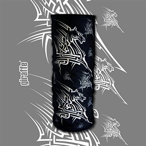 GIRAFFE Tube Tunnel Headwear Bandana for Motorcycle, Motorbike, Sports, Triathlon, Biking, Running, Skiing, Snowboard, Fishing, Hunting, Hiking, Riding TRIBAL HORSE