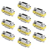 SIENOC 10 Packs 15 Pin VGA SVGA Female to Female Mini Gender Changer Coupler Adapter