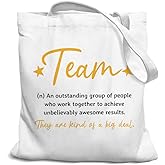 SZERE Team Canvas Tote Bag - Reusable Grocery Bags, Work Travel Shoulder Bag for Team Lovers