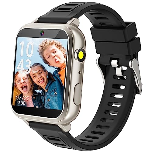 Kids Game Smart Watch for Kids with 24 Puzzle Games HD Touch Screen Camera Video Music Player Pedometer Alarm Audiostory Flashlight 12/24hr Kid Watch Gift for 4-12 Year Old Boys Girls Toys for Kid