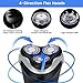 SH30 Replacement Heads for Philips Norelco Electric Shaver Series 1000, 2000, 3000 Click and Style with 9 Sharp Blade, Easy Cut & Replace, 3 - Pack