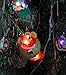 San Tokra 12 Pcs Light Up Christmas Necklace Lights, Holiday Flashing Light Necklace for Parties, Blinking LED Bulbs Santa Claus Christmas Tree Snowman Pendant, Xmas Necklace for Kids