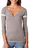 MV Sport Ladies' Hailey 3/4-Sleeve Henley