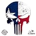 GT Graphics Punisher Skull Texas Flag - 5