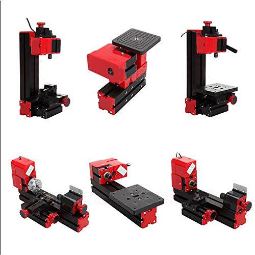 Mini Multipurpose Lathe Machine 6 In 1 Jigsaw Milling Lathe Drilling Machine DIY Tool Kit Wood Metal Lathe Milling Drilling