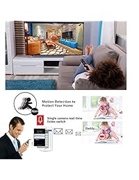 Juego de sistema de cámara de seguridad para el hogar 8CH H.265 NVR con 8 cámaras de vigilancia inalámbricas Cámara de 1080p 2.0 MP con pantalla de 12 pulgadas Monitor de alta definición con visión nocturna a prueba de agua para par auto exterior